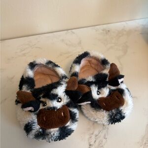Cozy Cow Kids Slippers